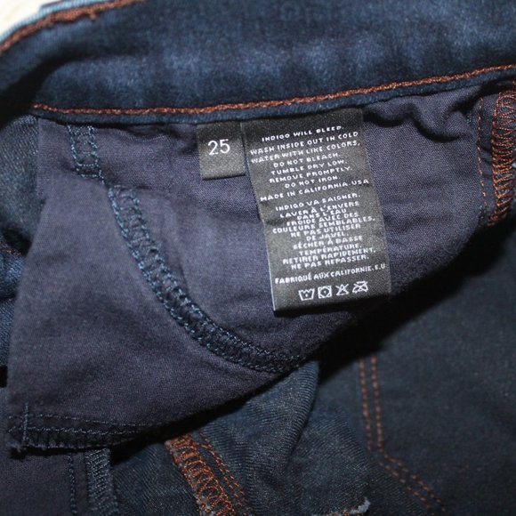 j brand blue jeans sz 25 skinny - Picture 5 of 5